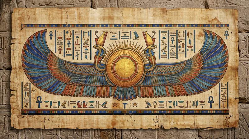 Disque Solaire Ailé d'Horus
